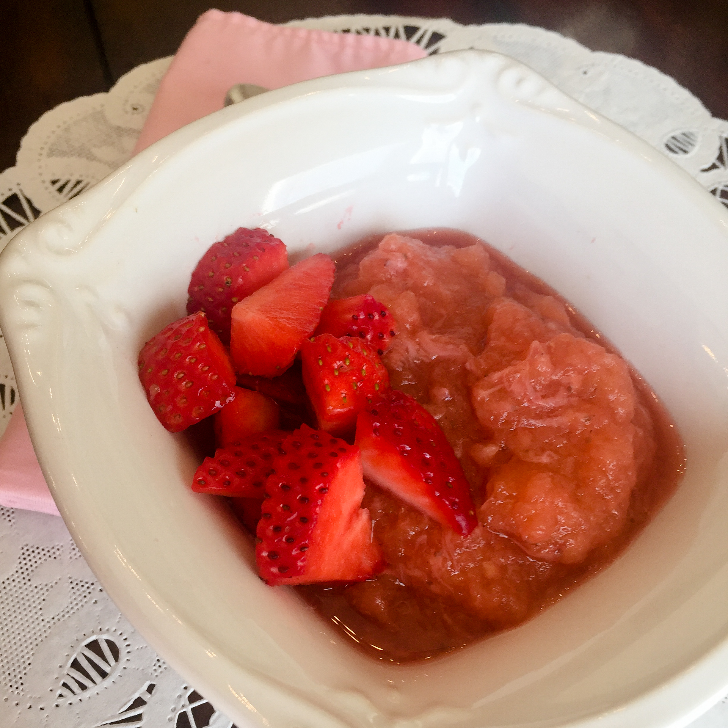 Homemade Strawberry Applesauce